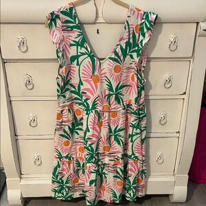 C&C California Vibrant Floral Dress